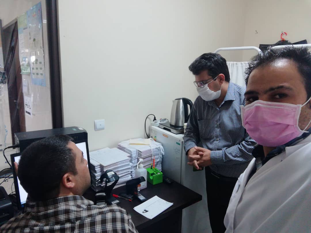 پایش و بهبود عملکرد بیمارستان امام حسن -بازدید از پذیرش